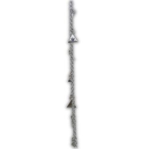 Pulseira de prata com pingentes de triângulos