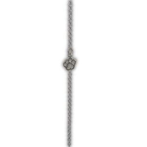Pulseira Patinha de Animal em Prata 0925.