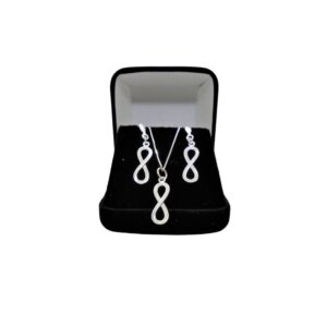 Conjunto do infinito em prata articulado