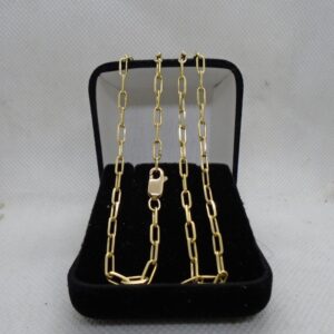 Corrente cartier elo longo em ouro