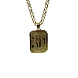 Conjunto corrente de elo português em ouro 0750