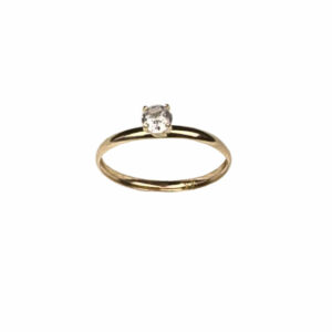 Anel Solitario tradicional Ouro 18k AN008