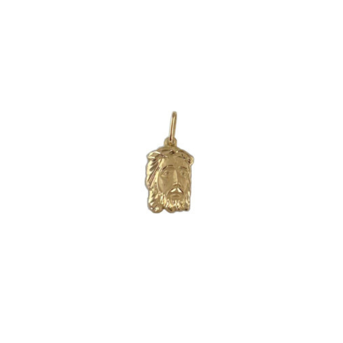 Face de cristo Ouro 18k com detalhes fosco PI002