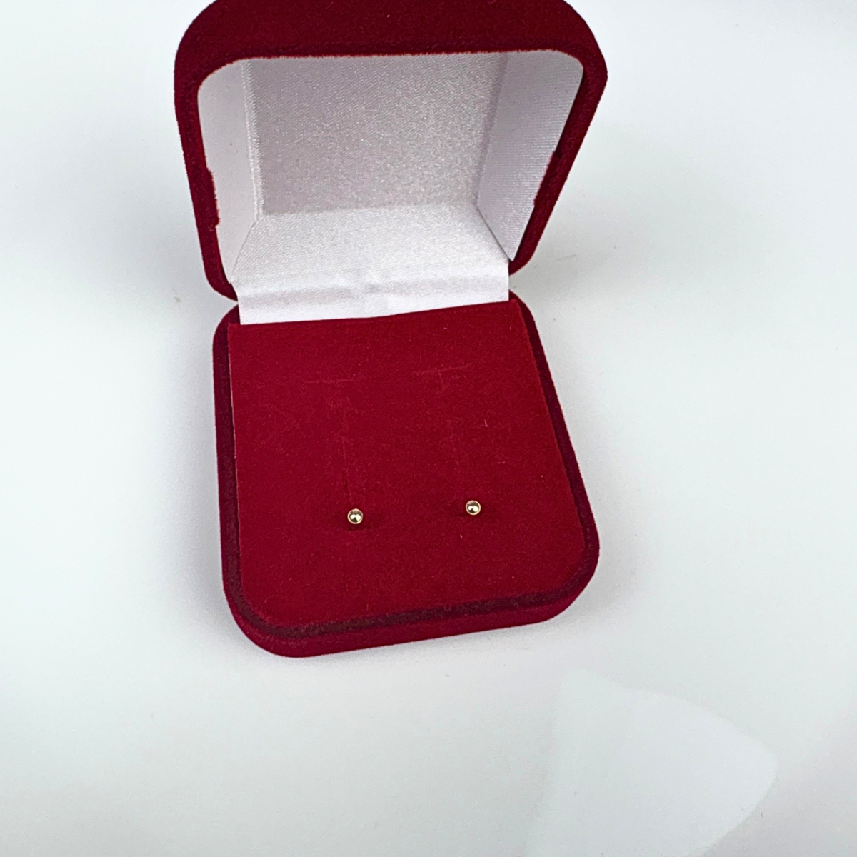 Brinco Bolinha bebê recém nascido Ouro 18k BR001 - Imagem 2