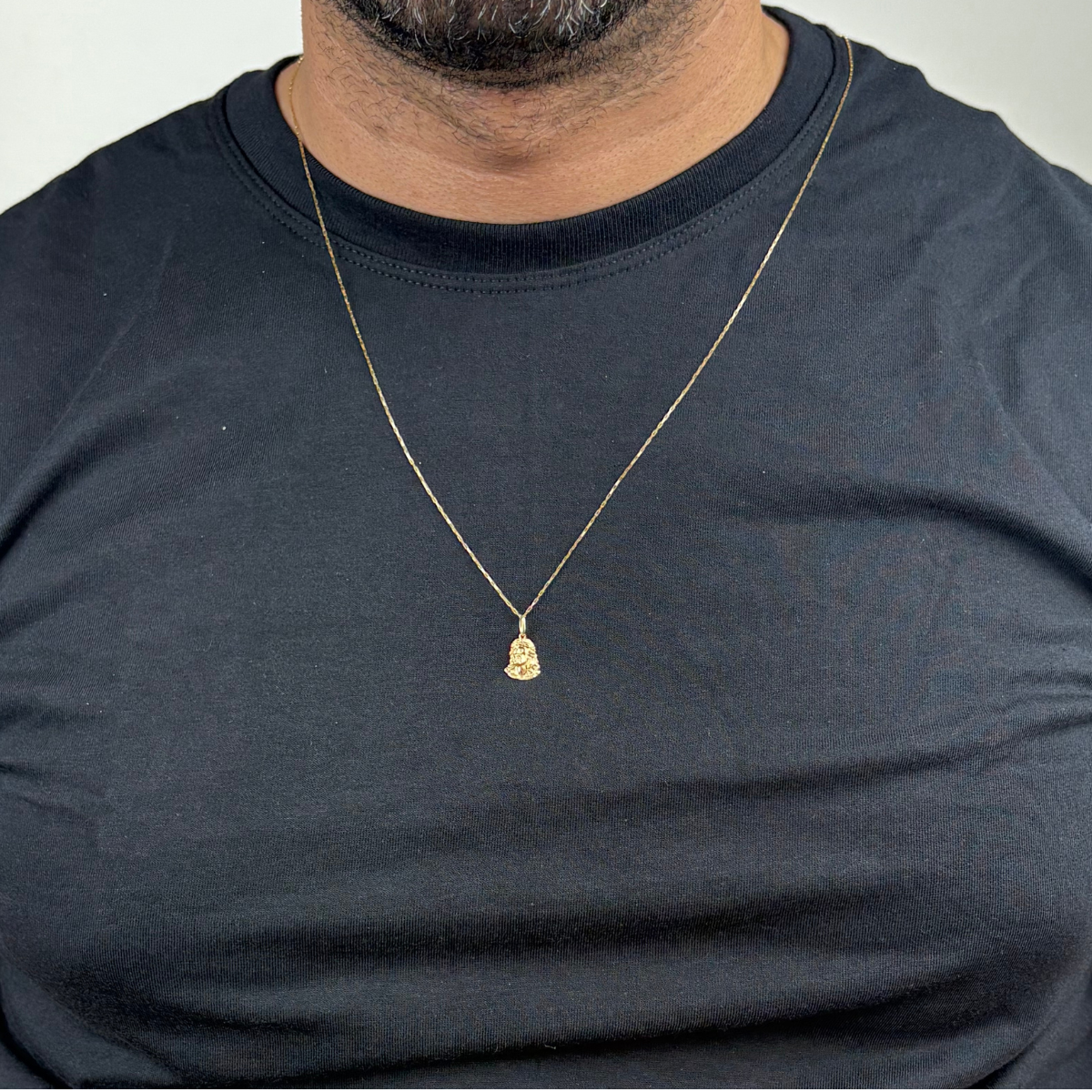 Face de Cristo em Ouro 18k detalhada PI 003 - Imagem 3