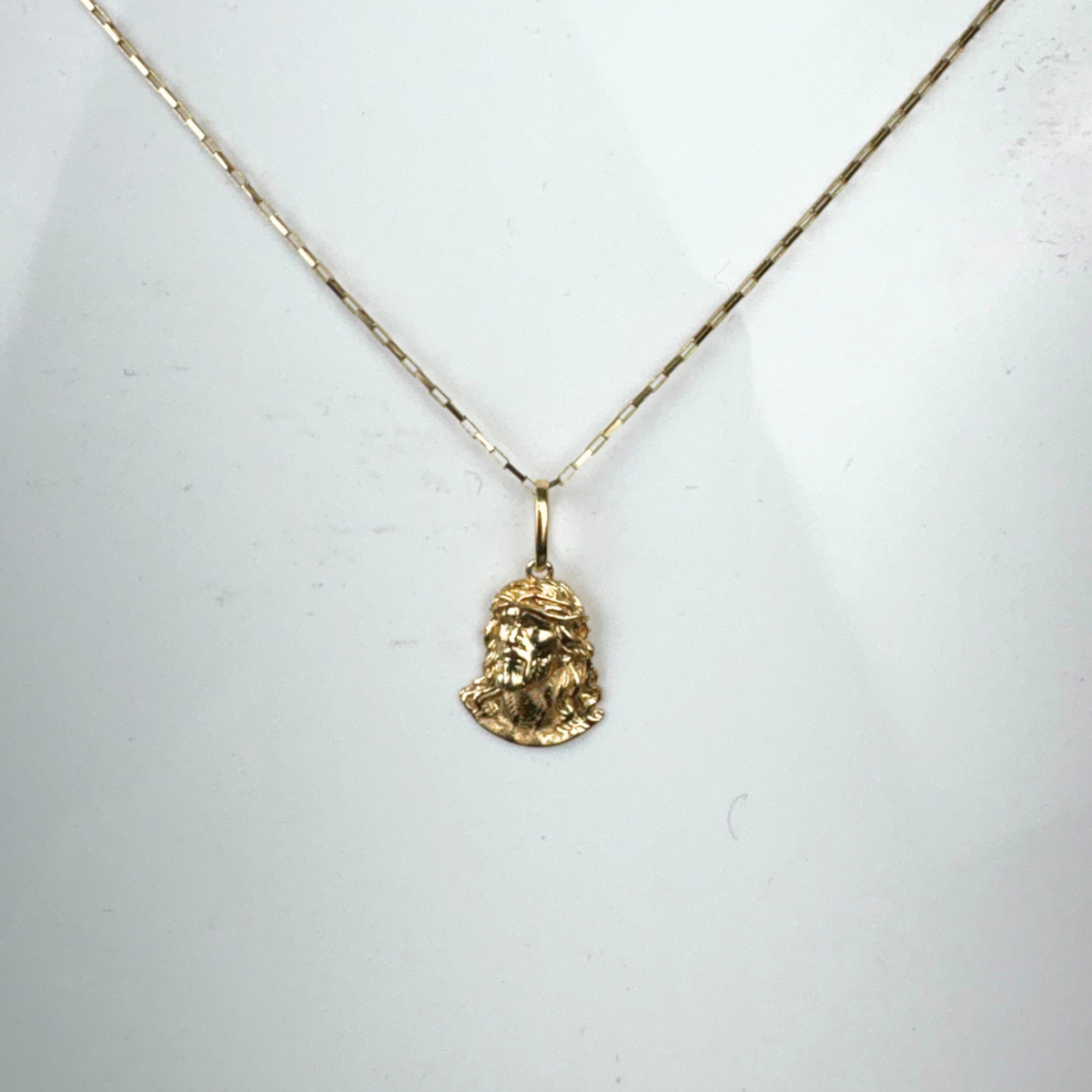 Face de Cristo em Ouro 18k detalhada PI 003 - Imagem 2