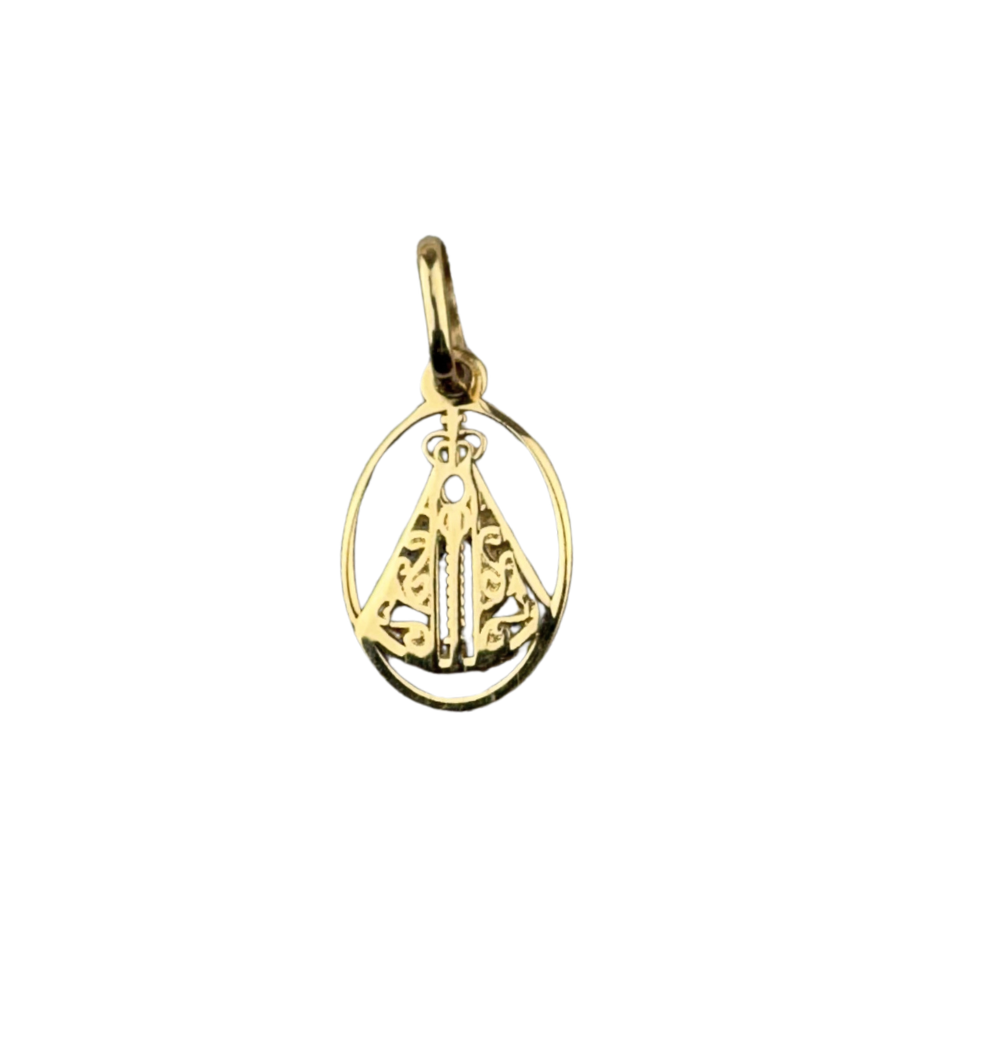 Pingente Nossa Senhora Aparecida em Ouro 18k | Ten Joias